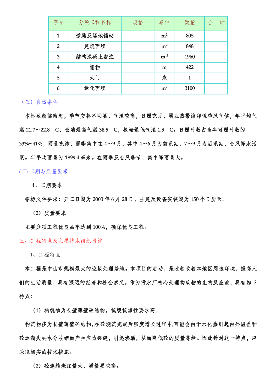 XX污水厂施工方案.doc_第2页