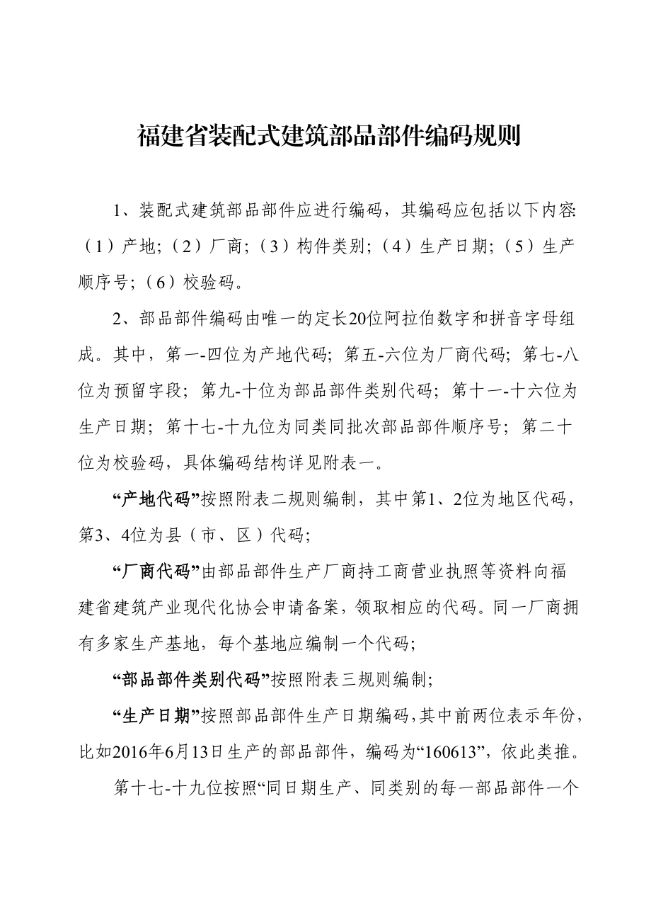 装配式建筑部品部件编码规则(福建省).doc_第1页