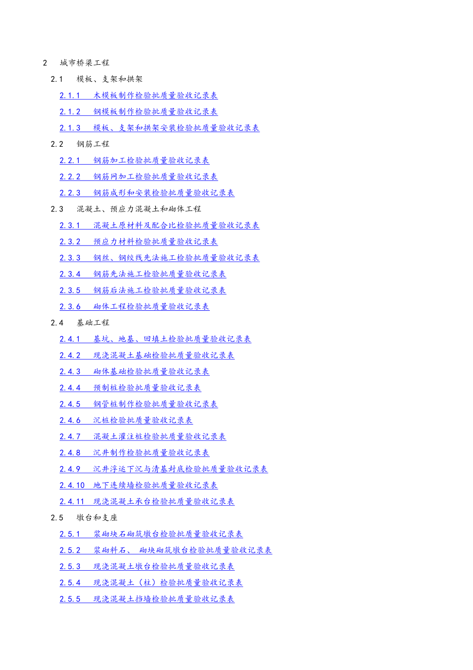 市政工程高质量全套表格.doc_第1页