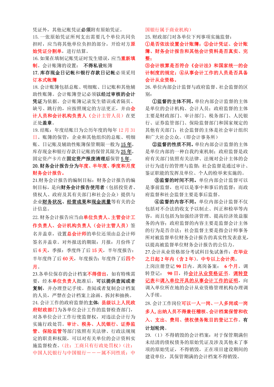 江苏省会计从业资格考试 《财经法规与会计职业道德》题库.doc_第2页