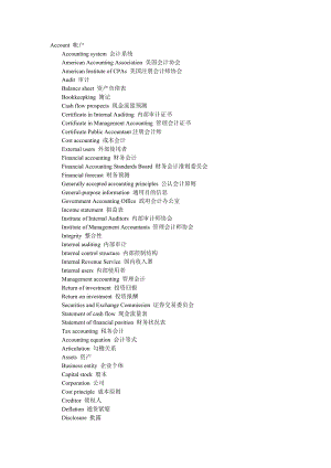 会计英语 常用词.doc