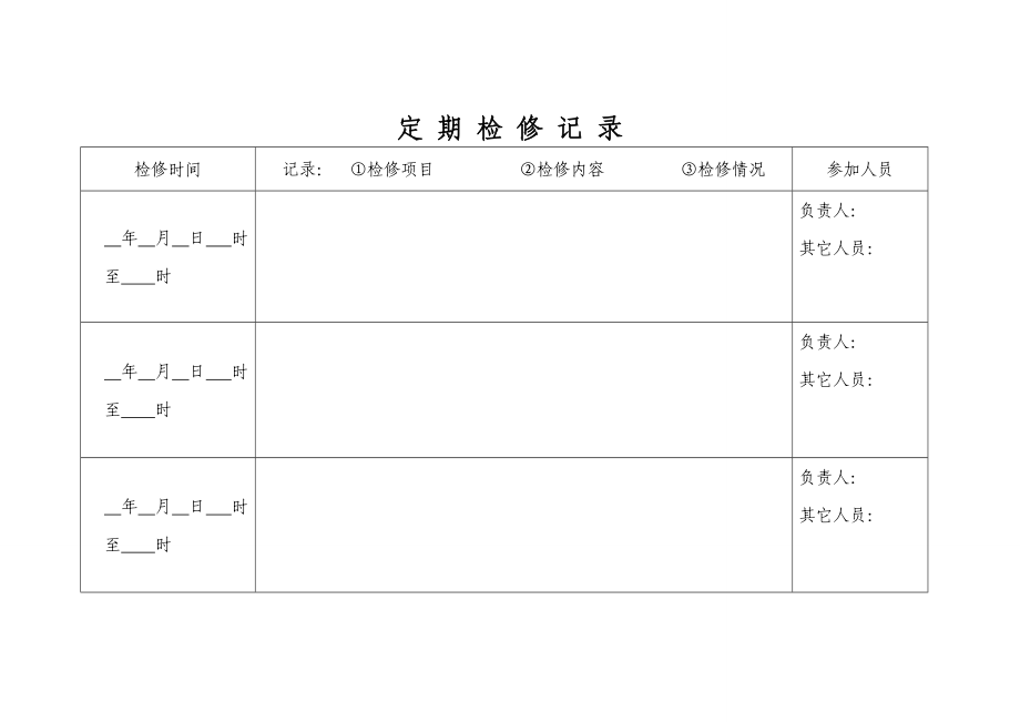 机电变电所记录各种表格概要.doc_第2页