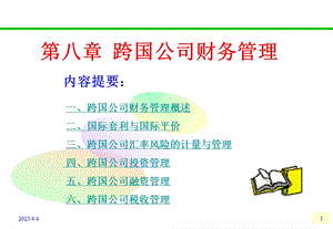 跨国公司财务管理.ppt