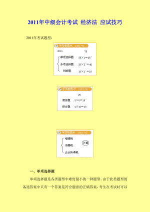 中级会计考试 经济法 应试技巧.doc