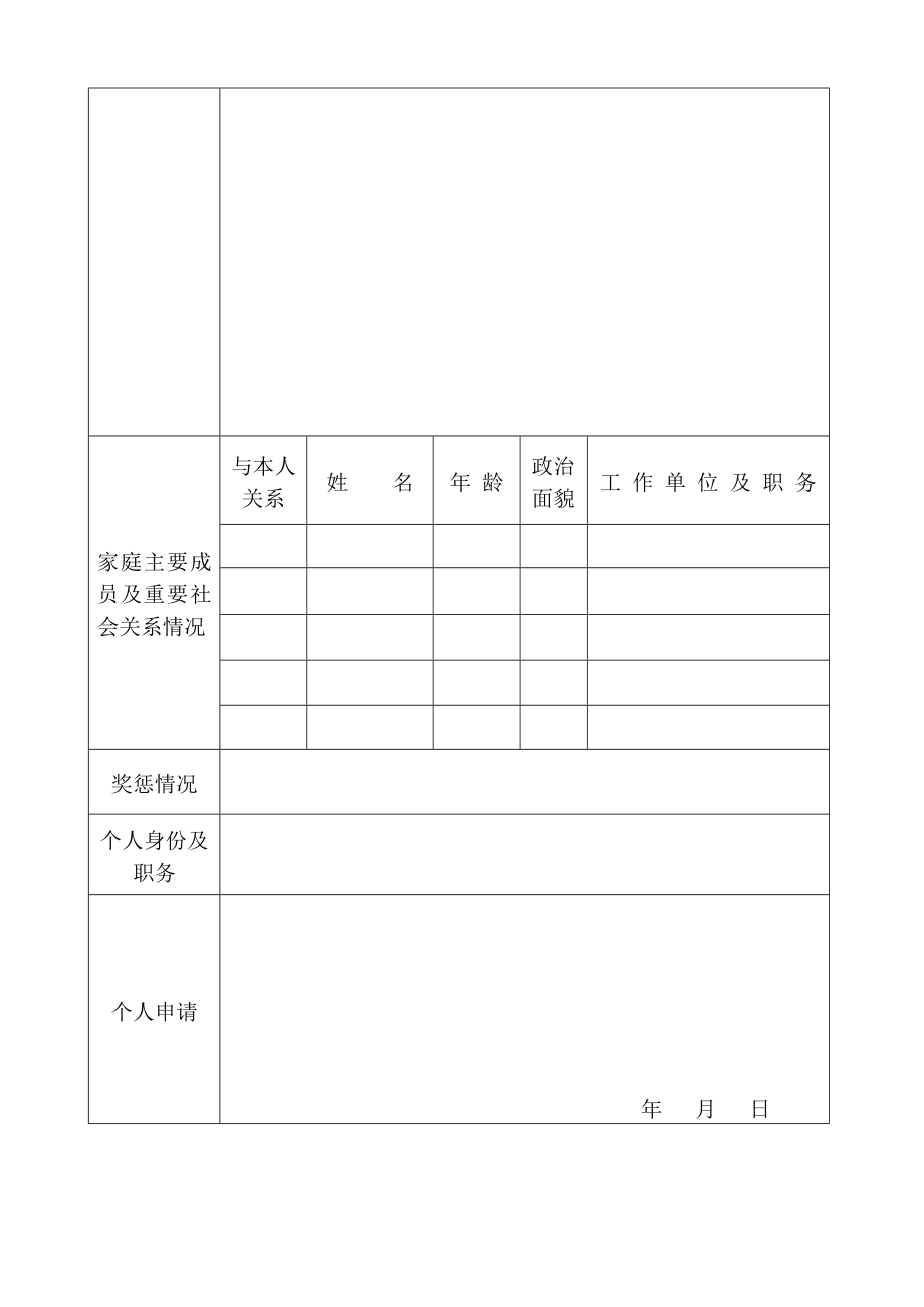 日喀则市公安机关公开招录人民警察报名审批表.doc_第2页