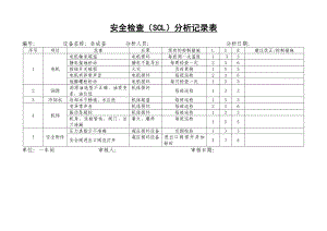 安全检查(SCL)分析记录表.doc