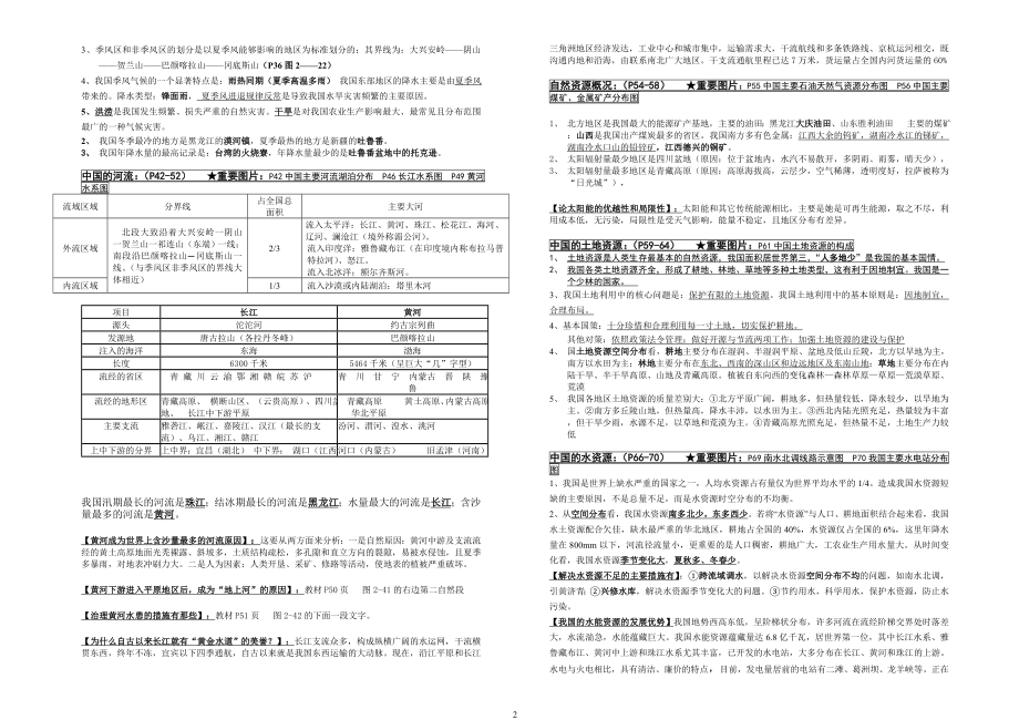 湘教版八年级上册地理复习资料(精编版)100.doc_第2页