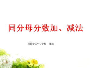 《同分母分数加减法》课件.ppt