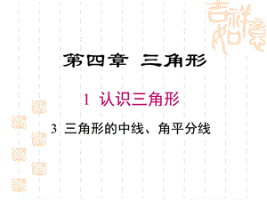 《413三角形的中线、角平分线》.ppt