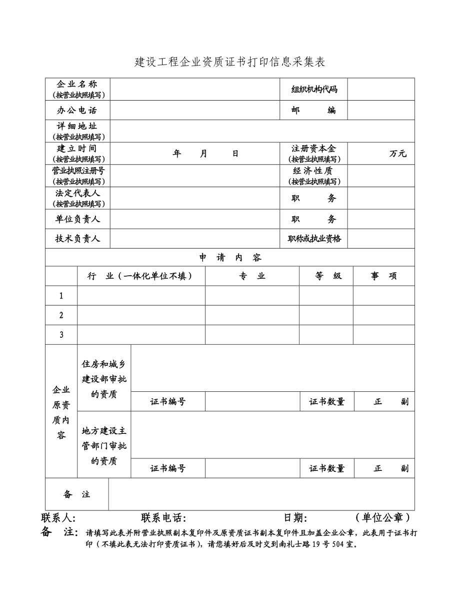 关于公告企业领取资质证书的有关说明.doc_第2页