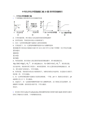 中考化学化学图像题汇编20篇(附带答案解析).doc