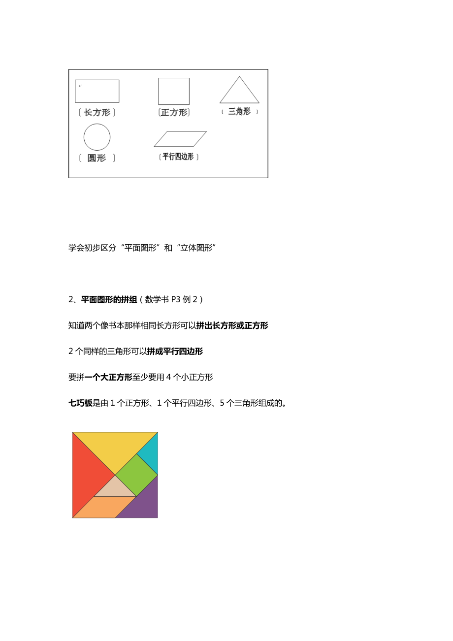 人教版一年级数学下册知识点精编.docx_第2页