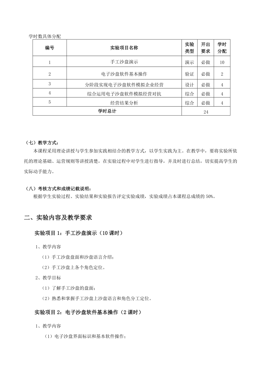 企业管理模拟综合实训教学大纲新.doc_第2页