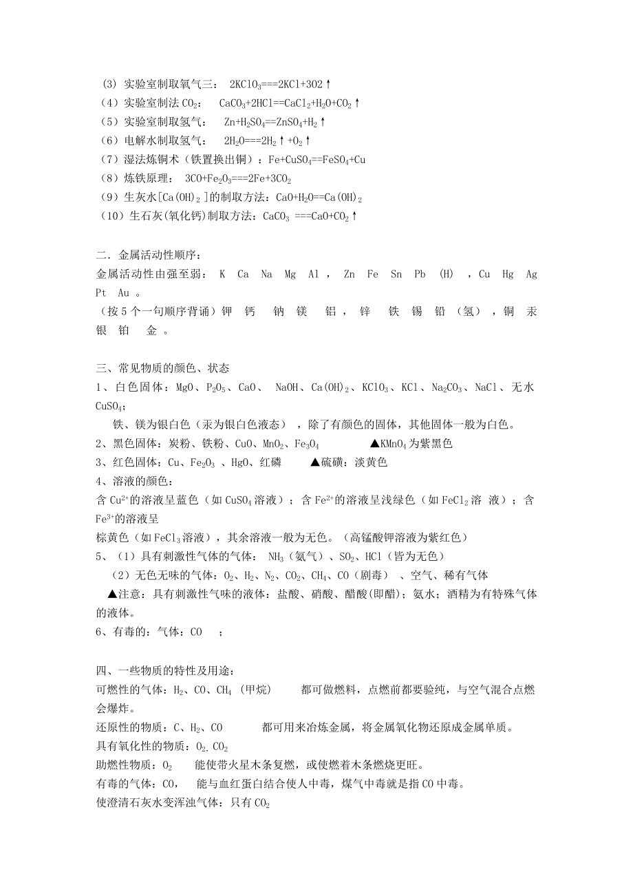 中考初三化学必背知识点(精华).doc_第2页