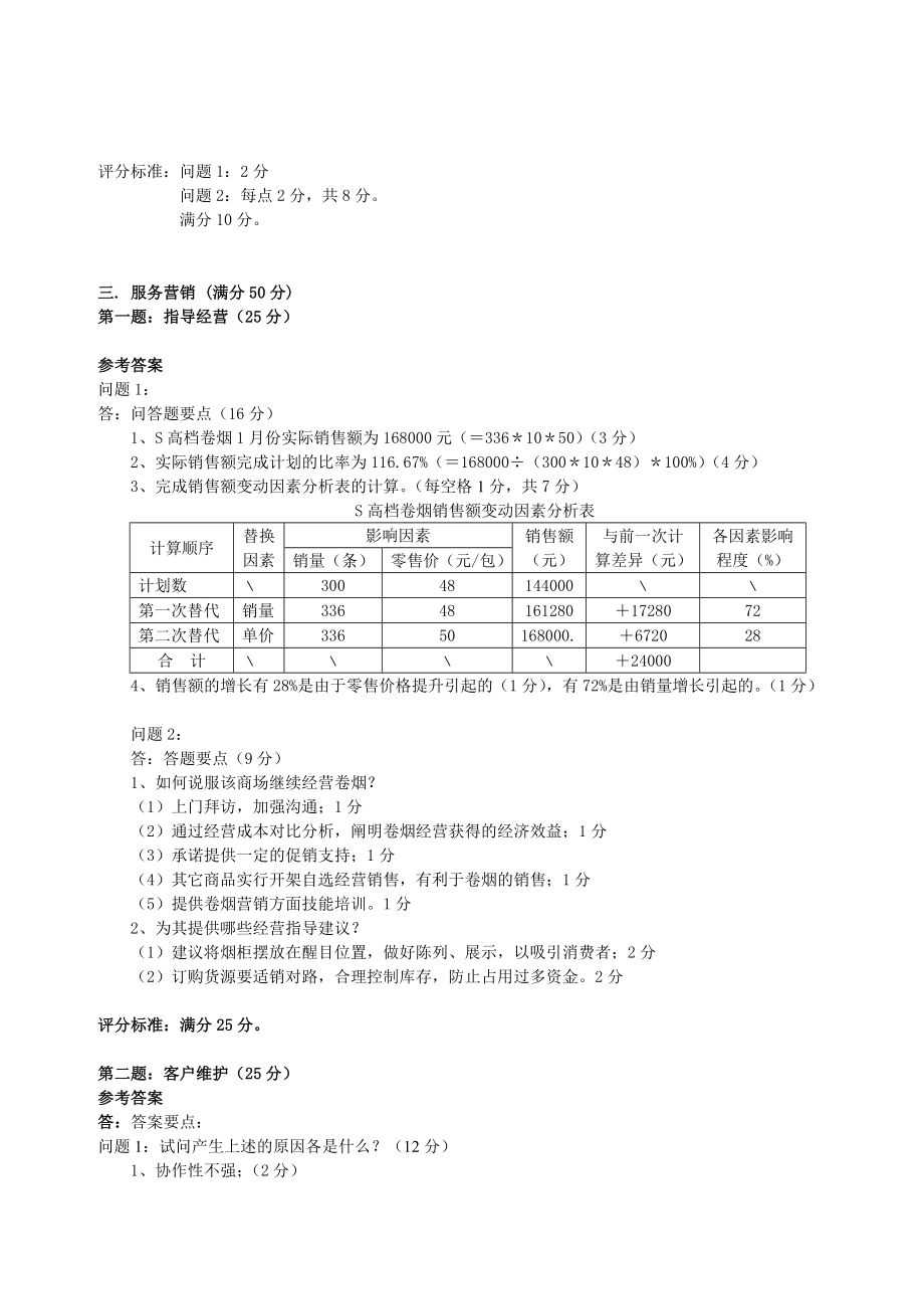 9月2日卷烟营销员高级技能答案.doc_第3页