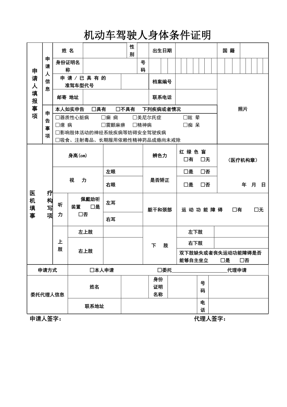 下载机动车驾驶证申请表.doc_第2页