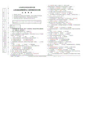 山东省金蓝领维修电工技师理论知识试卷.doc