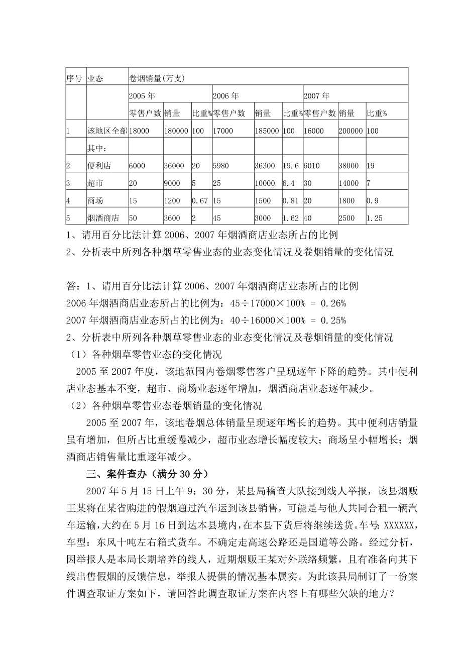 高级专卖管理岗位技能测试卷1.doc_第2页