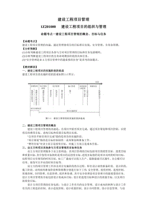 一级建造师 建设工程项目管理 考前专家押题.doc