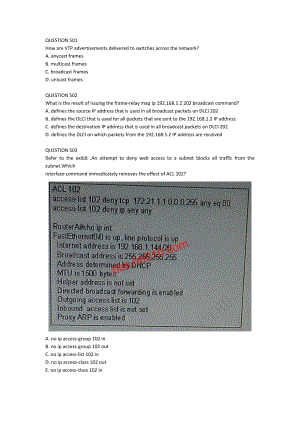 最新10月CCNA题库word版501~518题.doc