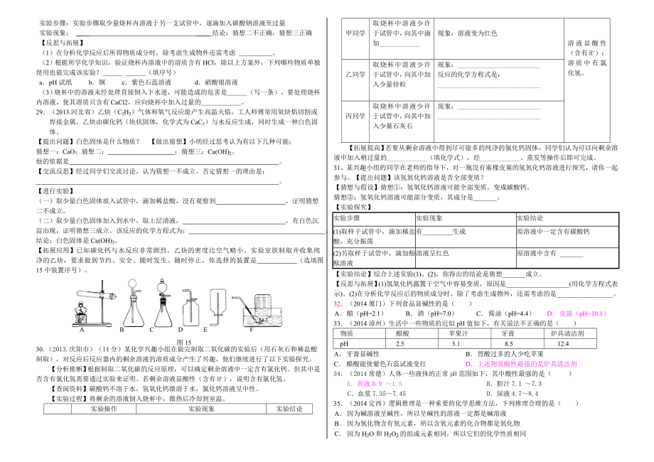 人教版九年级化学下册第十单元练习题.doc_第3页