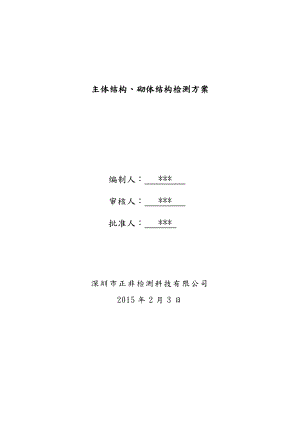 主体结构实体检测方案总结.doc