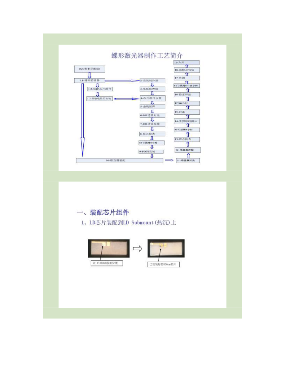 DFB蝶形激光器制作工艺流程讲解.doc_第1页