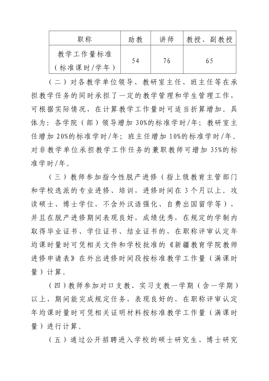 关于教师系列职称评审课时量认定的计算办法.doc_第3页