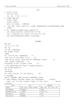 《伤寒论》选读重点整理.doc