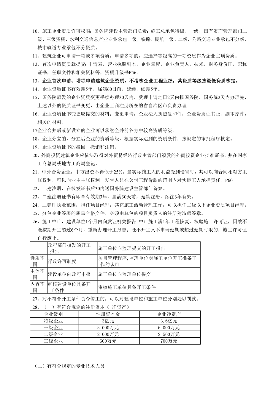 二级建造师考试 建设工程法规及相关知识 考试重点总结 考前划重点.doc_第3页