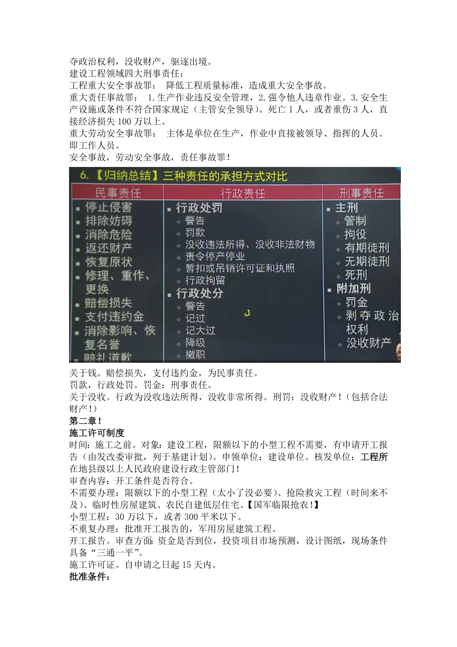 一级建造师《建设工程法规》考试知识点复习资料精编（全章节） .doc_第3页