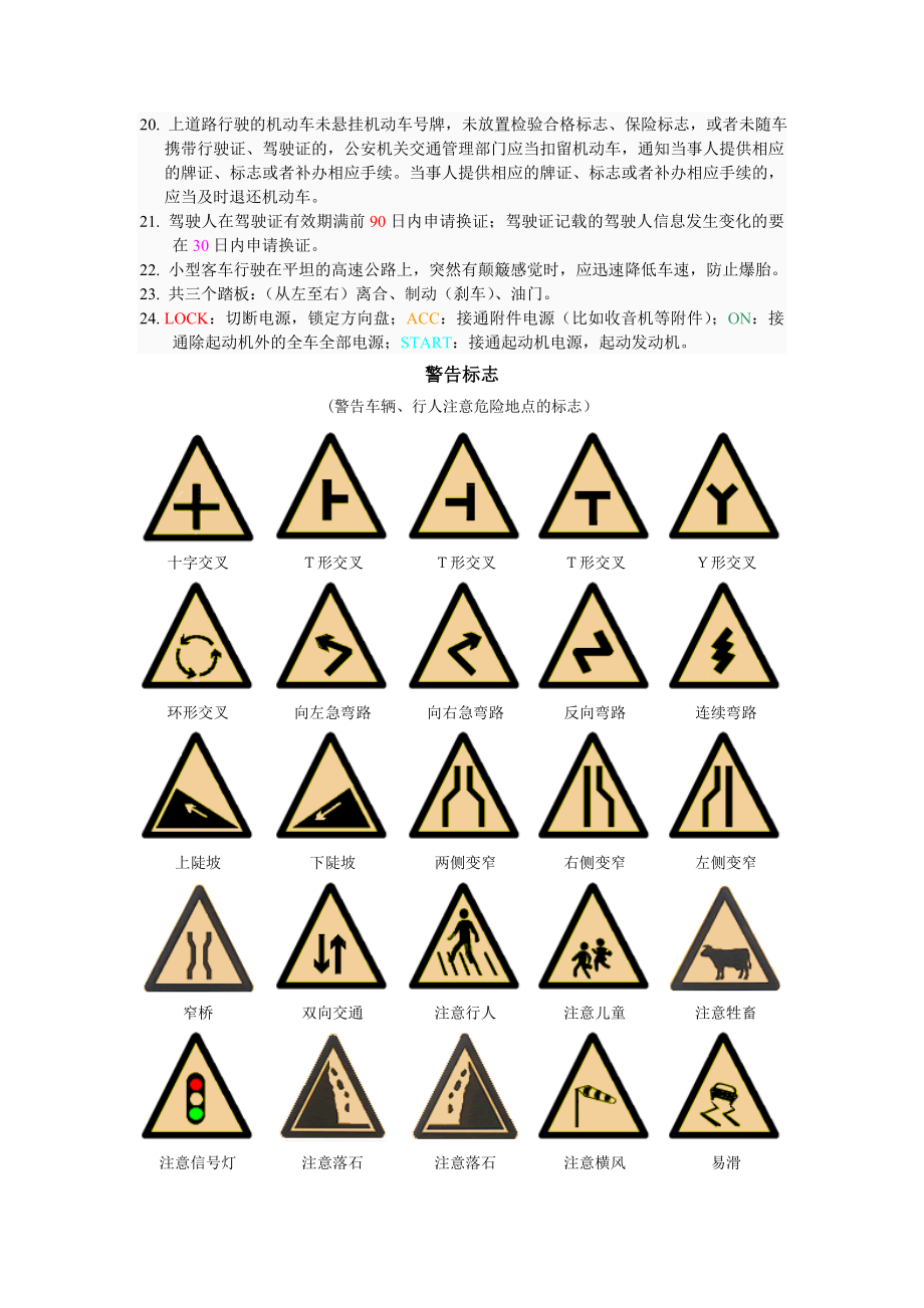 驾照考试科目一必备知识总结.doc_第2页