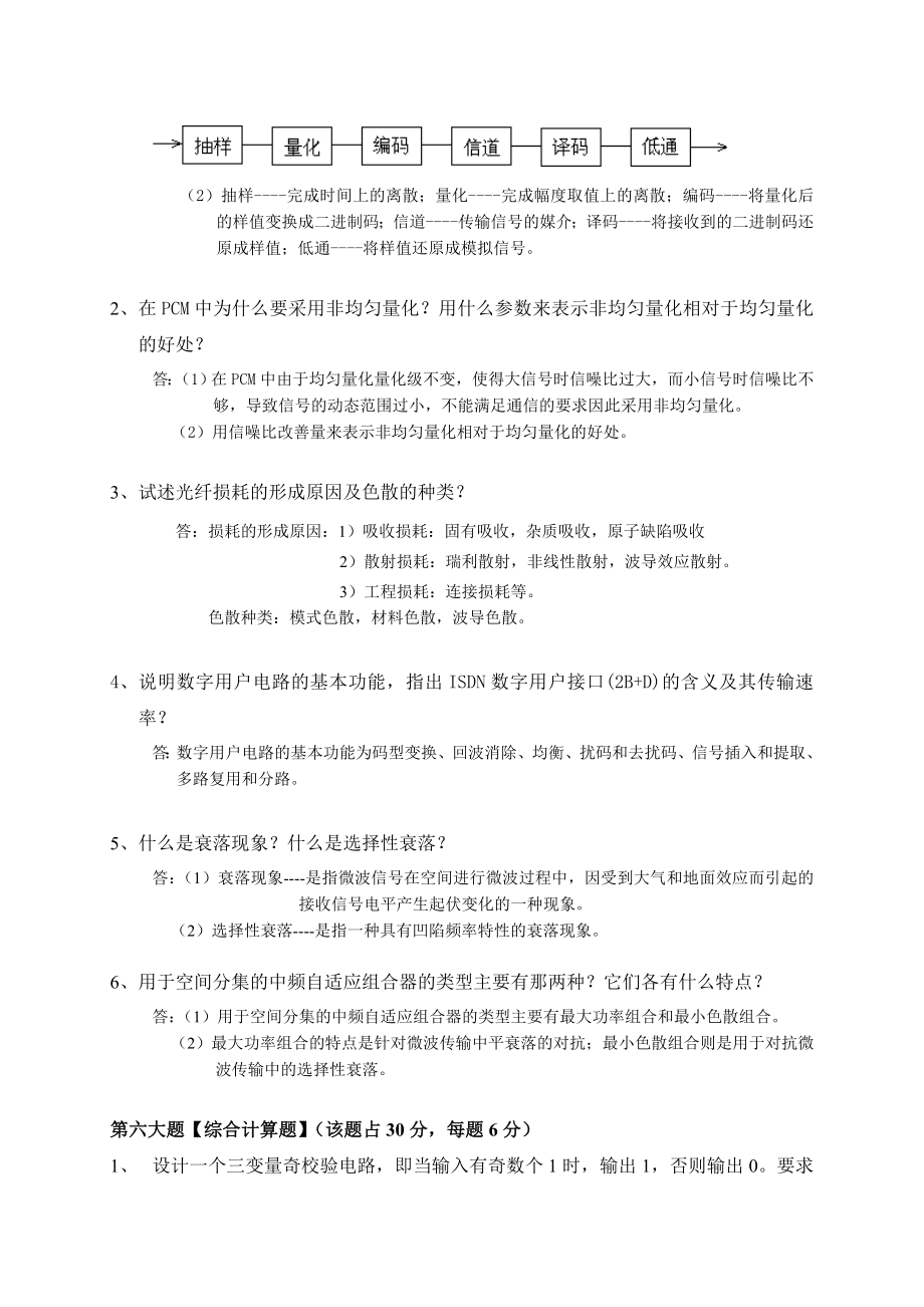 传输机务员考核试卷答案9.doc_第3页