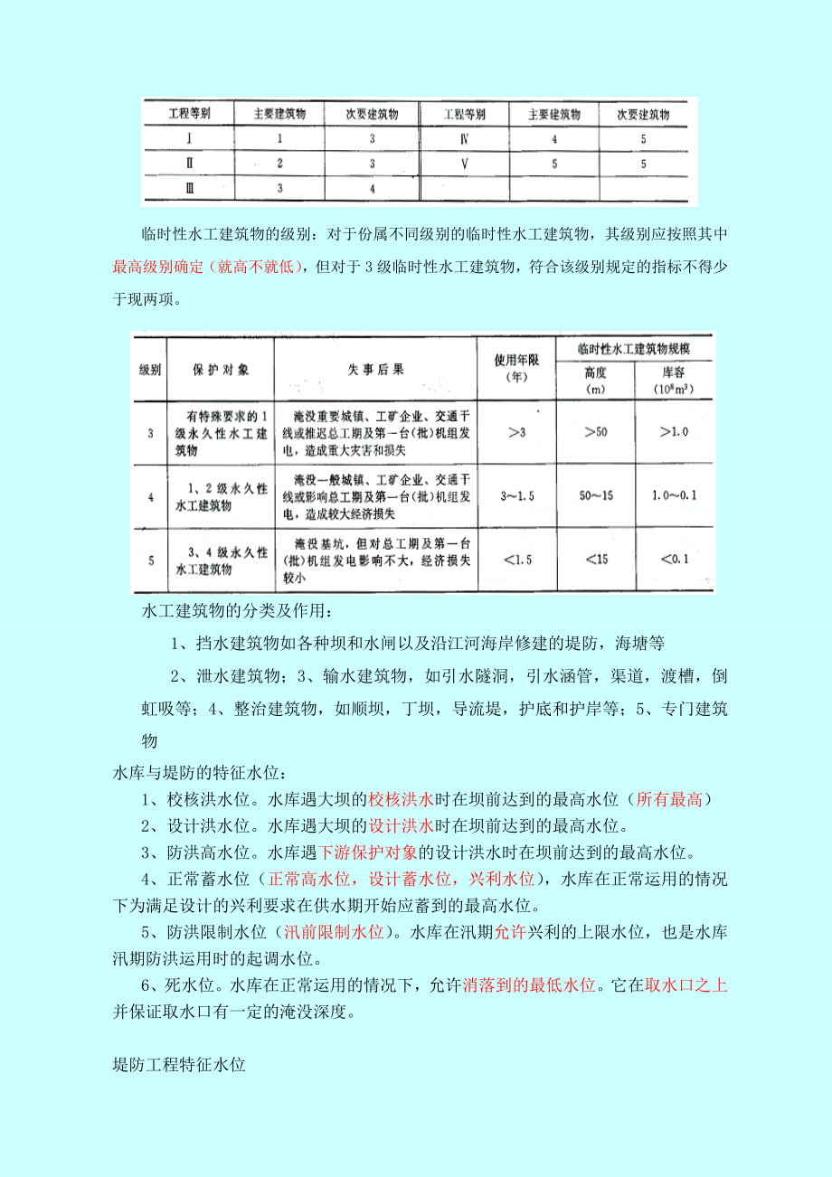 二级建造师 水利水电工程管理与实务 学习笔记精编 原创版.doc_第3页