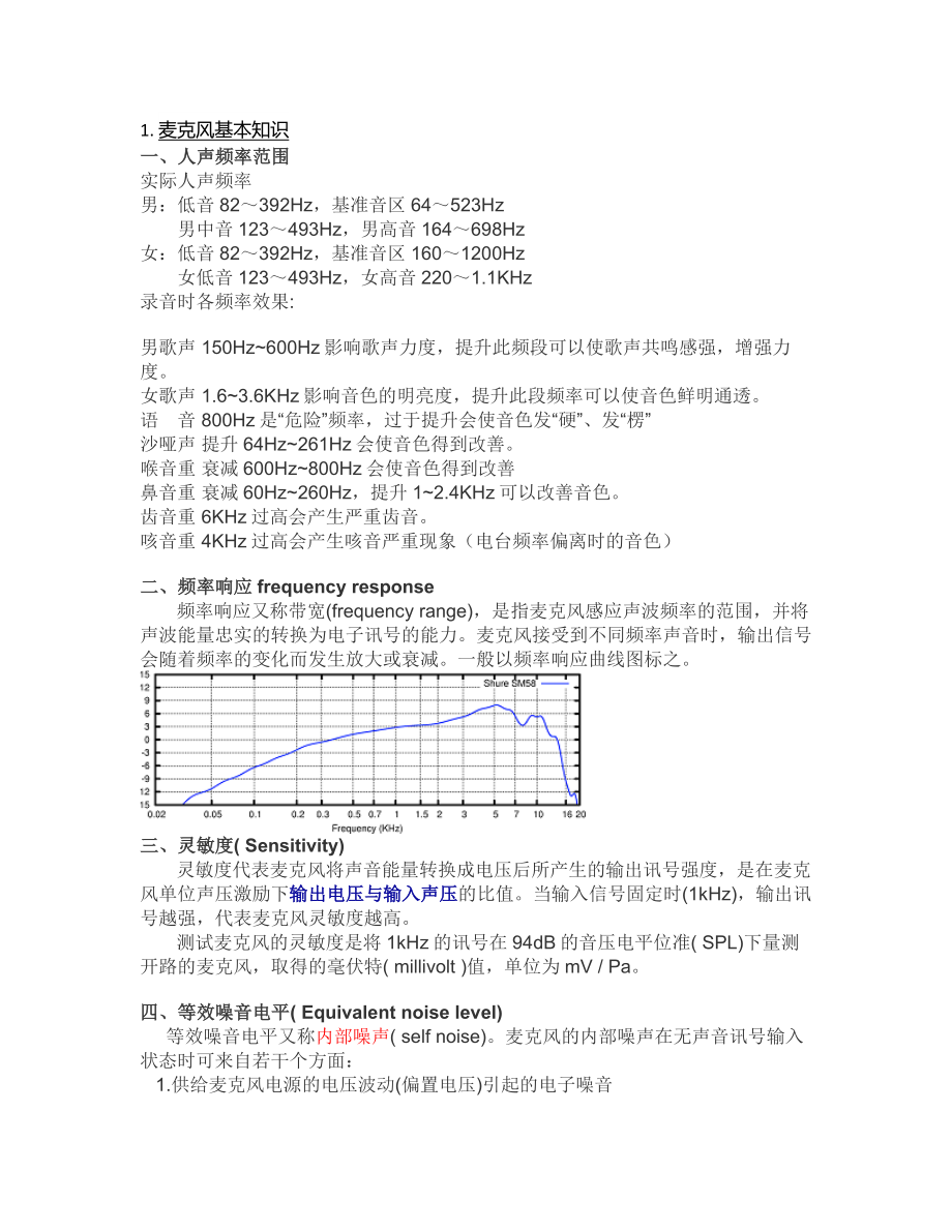 麦克风基本知识资料.doc_第1页