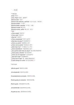西班牙语常用语汇总.doc