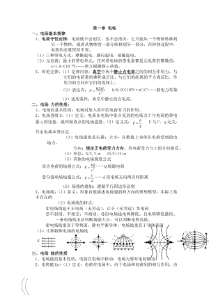 静电场知识点(文字版).doc