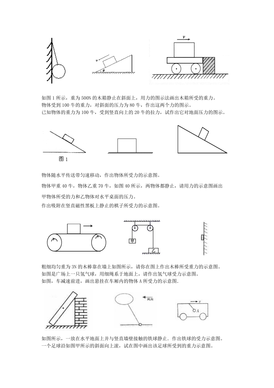 初中物理力学作图专题.doc_第2页