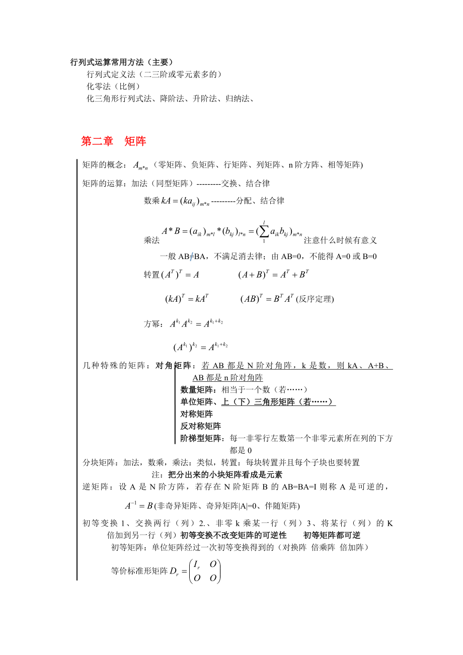 线性代数知识点总结.doc_第2页