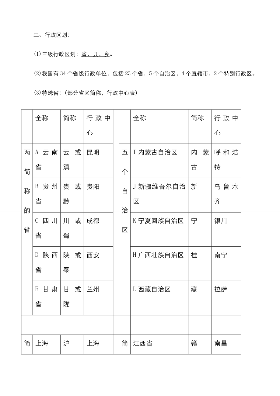 人教版八年级地理上册知识点归纳总结.docx_第3页