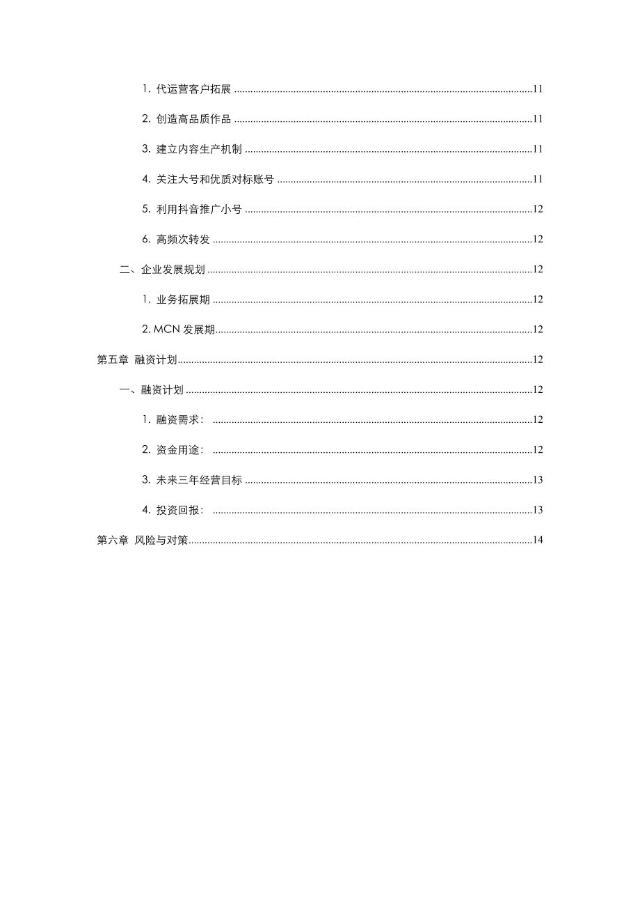 短视频及电商运营项目融资商业计划书.doc_第3页