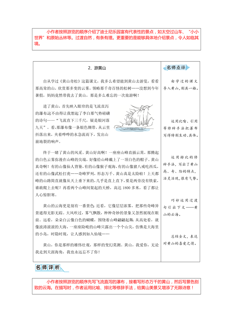 2020年部编版四年级语文下册习作五《游-------》优秀范文汇总.docx_第2页