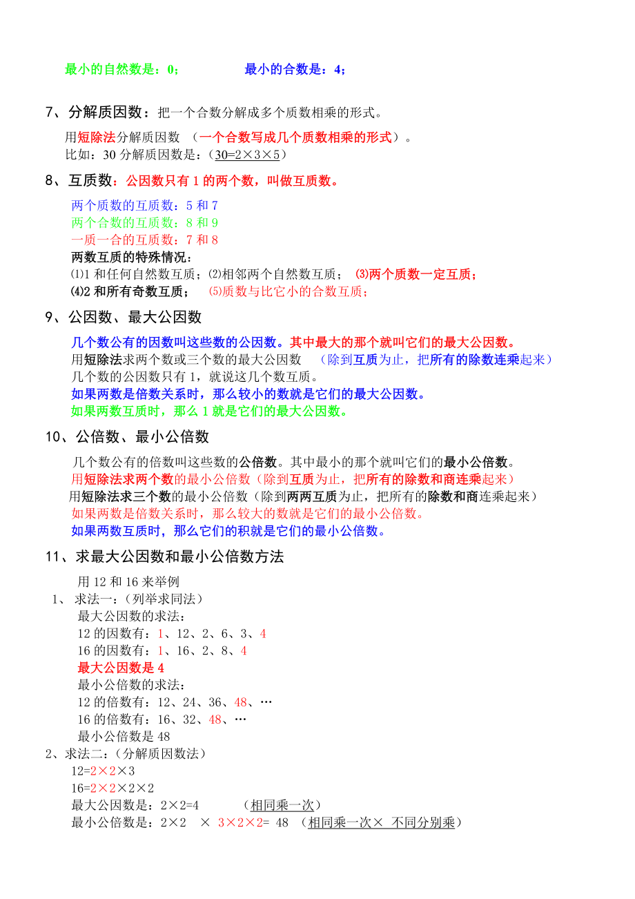 人教版数学五年级下册期末知识点汇总.doc_第3页