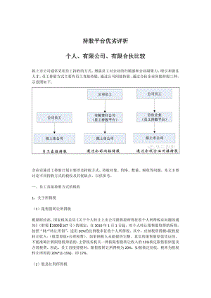 持股平台几种模式分析.doc