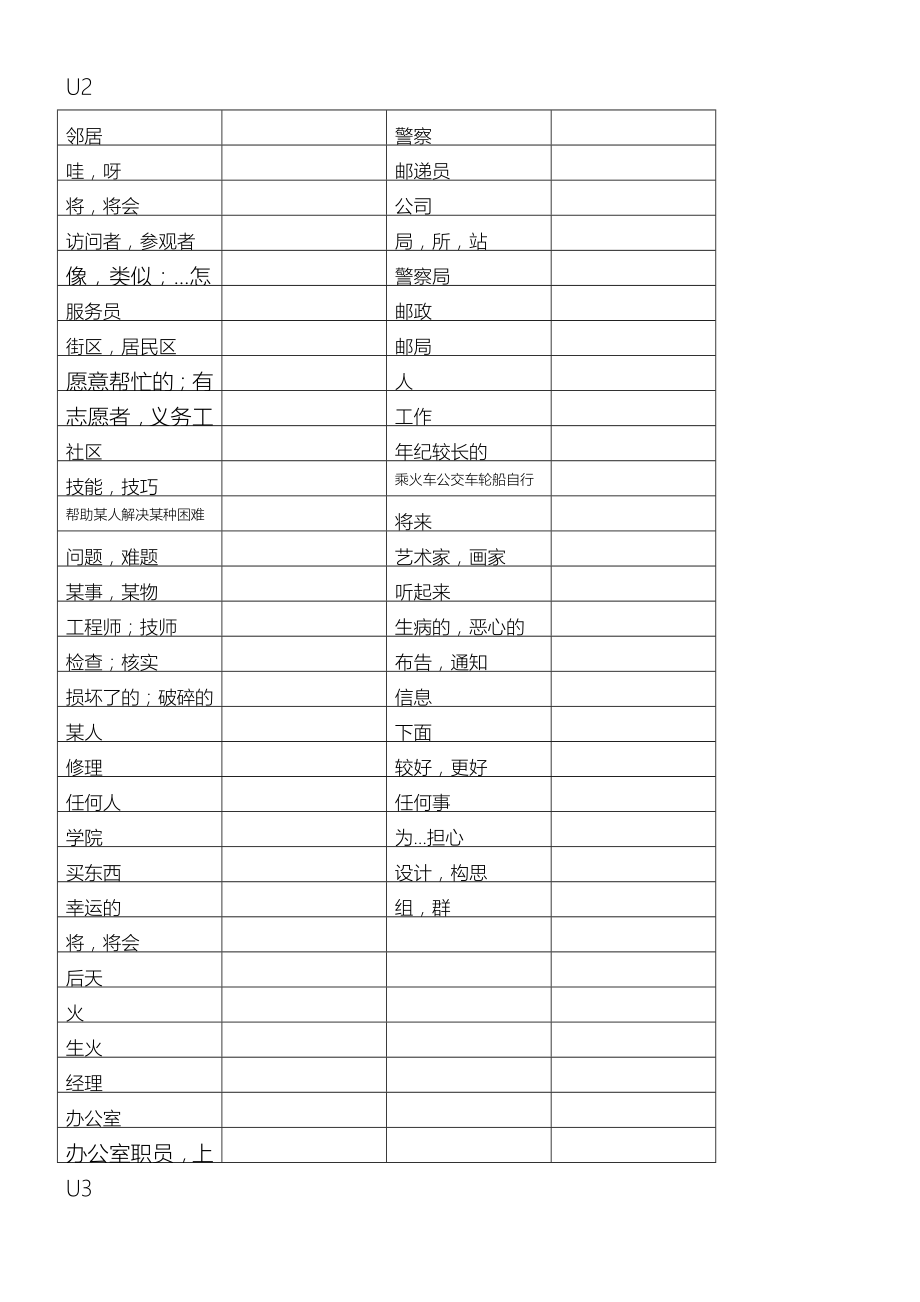 译林版7B全册单词表.doc_第2页