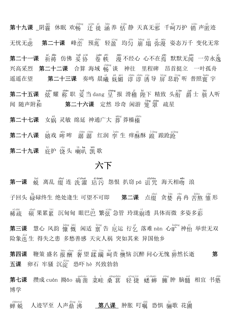 鲁教版初中语文生字大全.doc_第2页