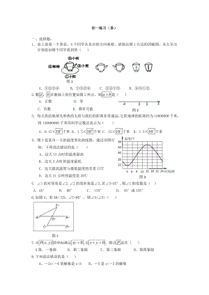 初一数学综合练习题精华及答案(基础).doc