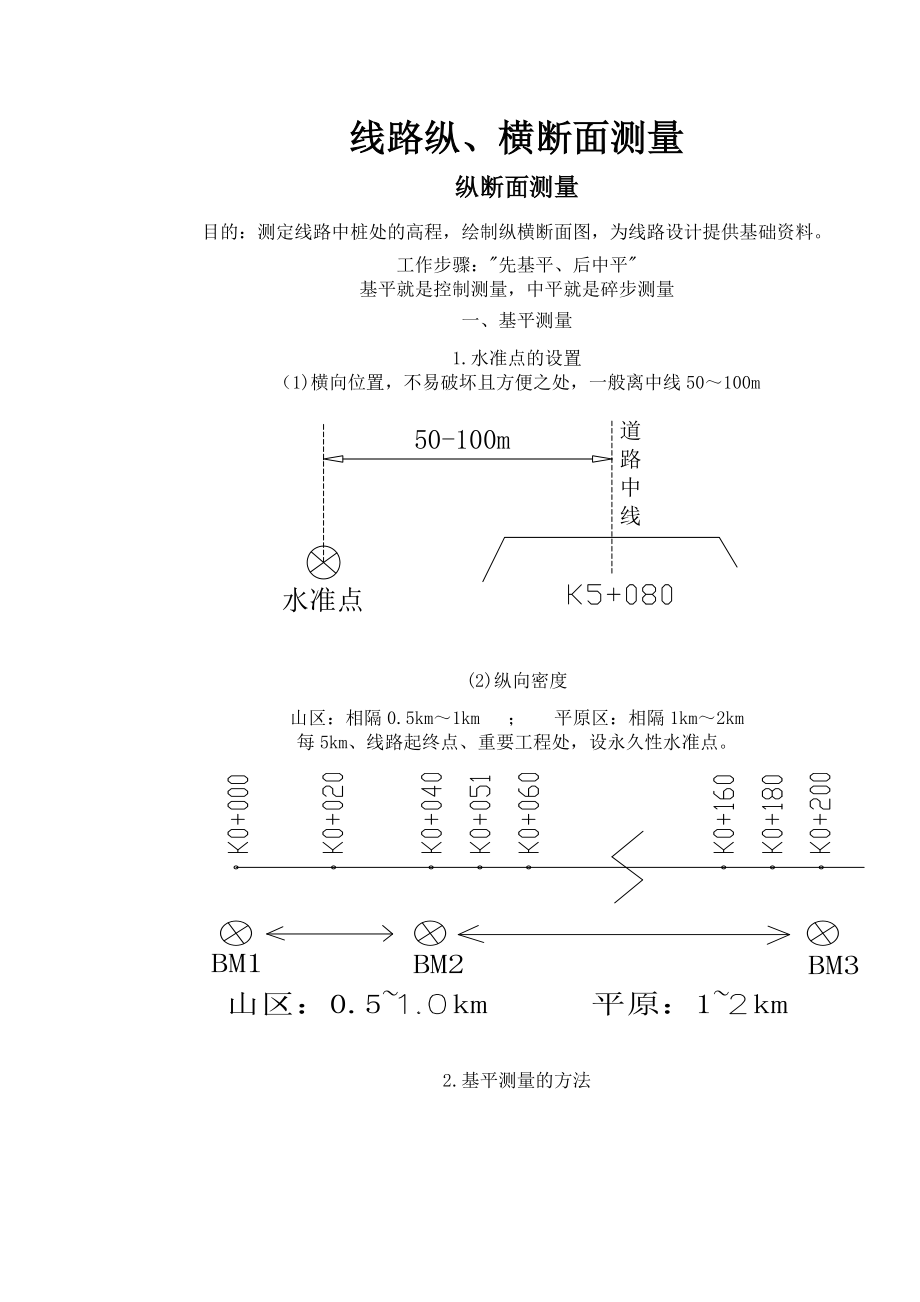 道路纵横断面的实测方法.doc_第1页