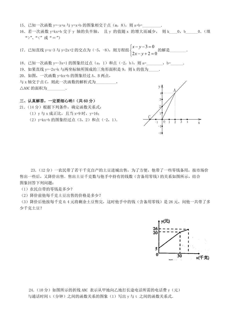 一次函数练习题.doc_第2页