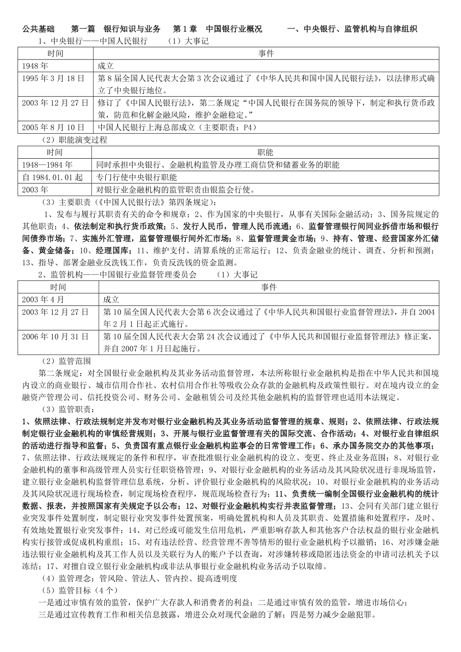 银行从业公共基础(完整版).doc_第1页